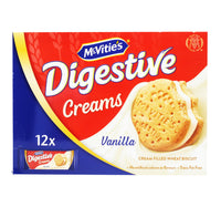 McVitie's Digestive Creams Vanilla Biscuit Value Pack 12 x 40 g