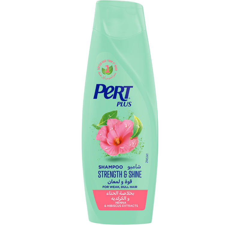 Pert Plus Strength & Shine Shampoo For Weak and Dull Hair With Henna & Hibiscus Extract 200 ml