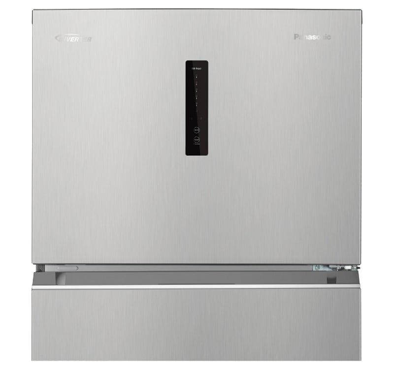 Panasonic Double Door Refrigerator, 410L, Silver, NR-BC535VSAS
