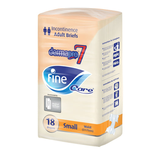 Fine Care Incontinence Unisex Briefs Small Waist 18 pcs