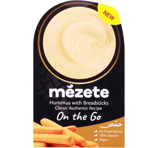 Mezete Hummus With Breadsticks Classic 92 g Lulu Hypermarket