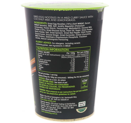 Naked Noodle Thai Green Curry Egg Noodles 78 g