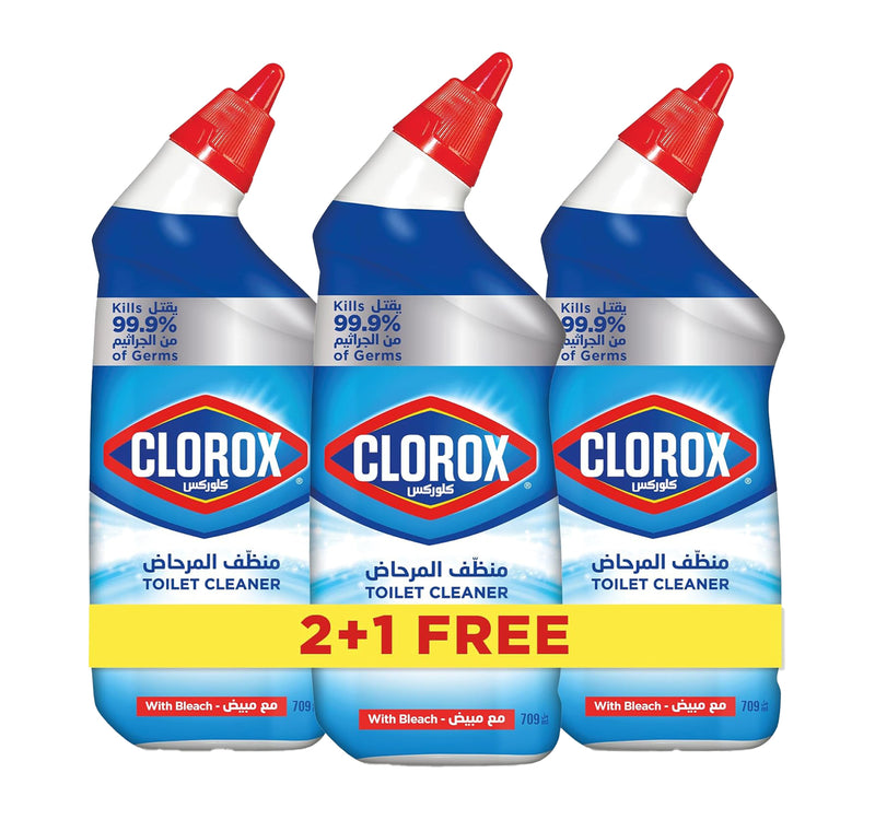 Clorox Toilet Bowl Cleaner Original Scent Value Pack 3 x 709 ml