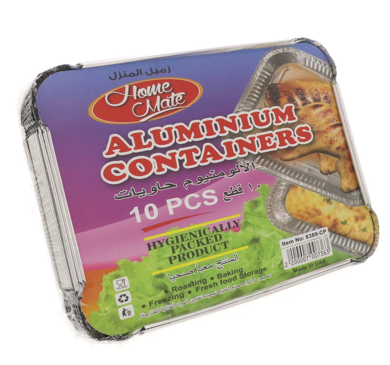 Home Mate Aluminium Containers 10pcs