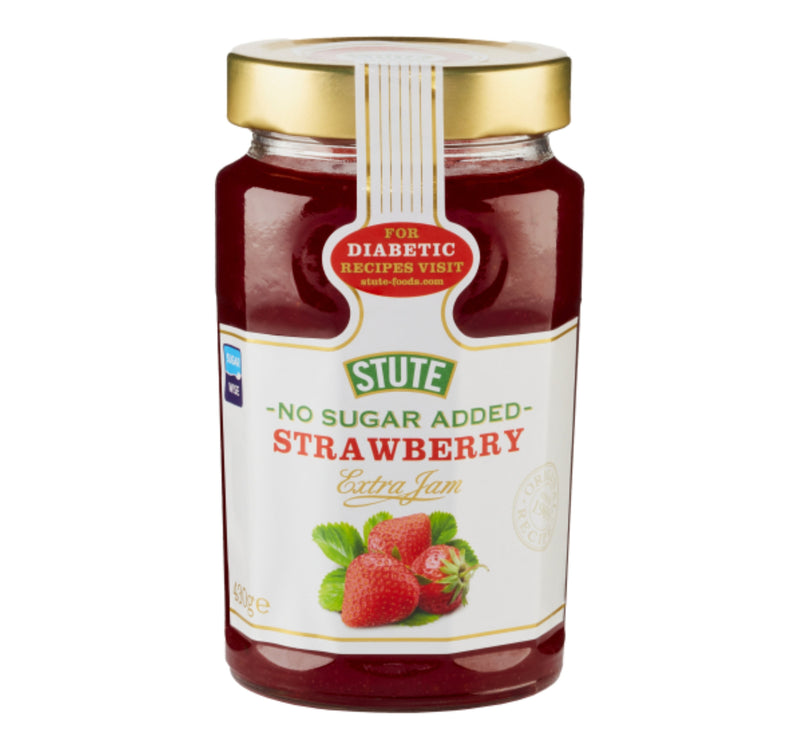 Stute No Sugar Added Strawberry Extra Jam 430 g