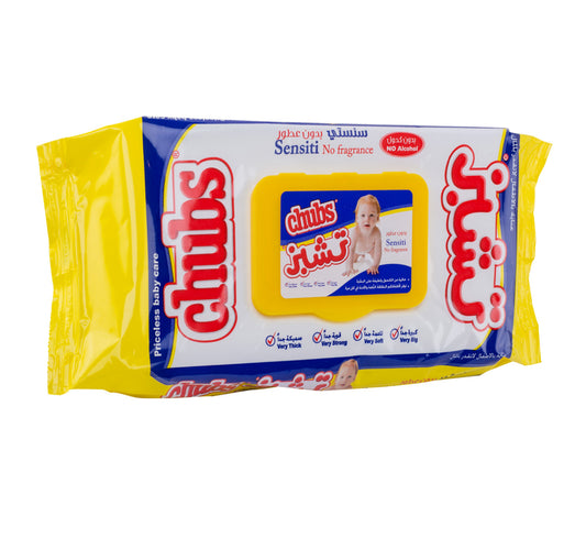 Chubs Sensitive Baby Wipes Travel Pack 40pcs