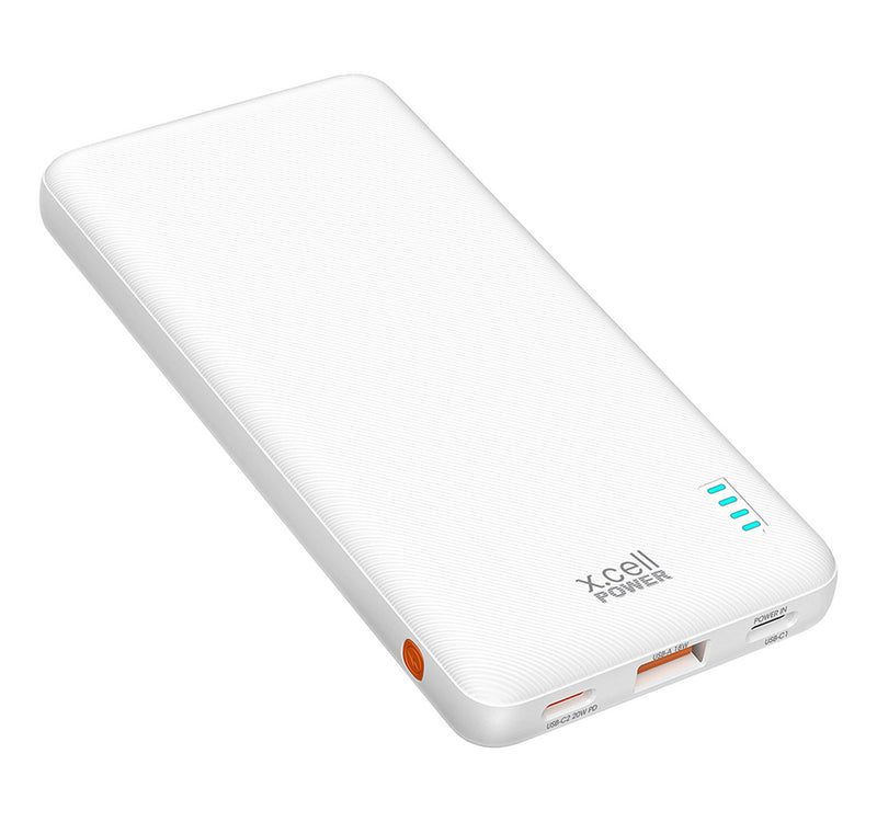 Xcell Power Bank, 10200 mAh, White, PC-10200PD Lulu Hypermarket