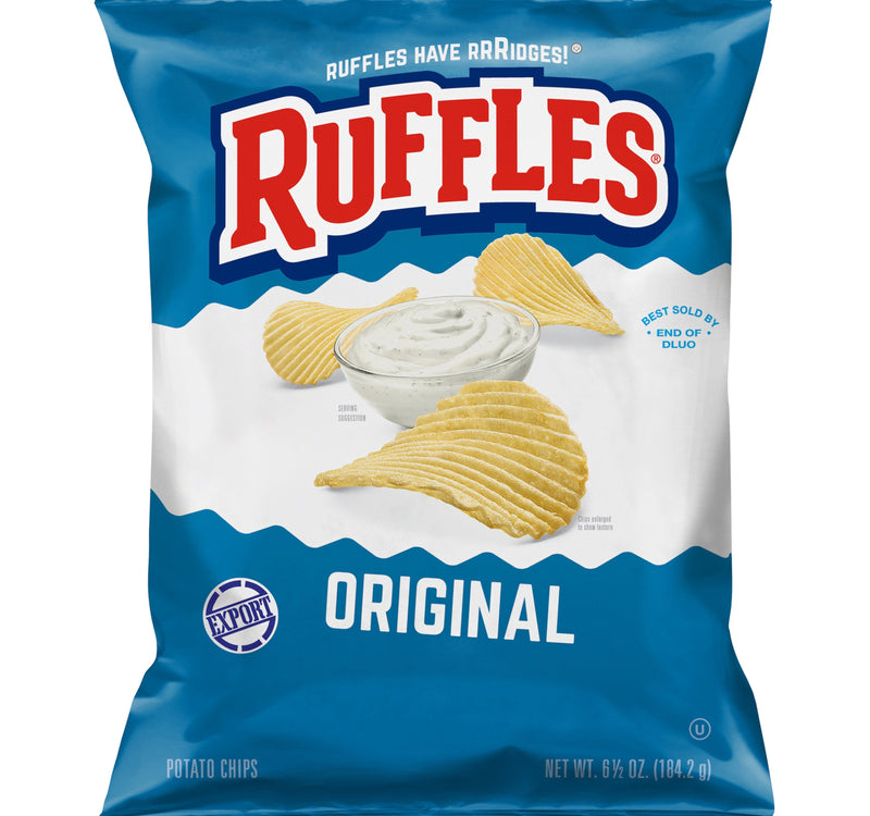 Fritolay Ruffles Original Potato Chips 184.2 g Lulu Hypermarket