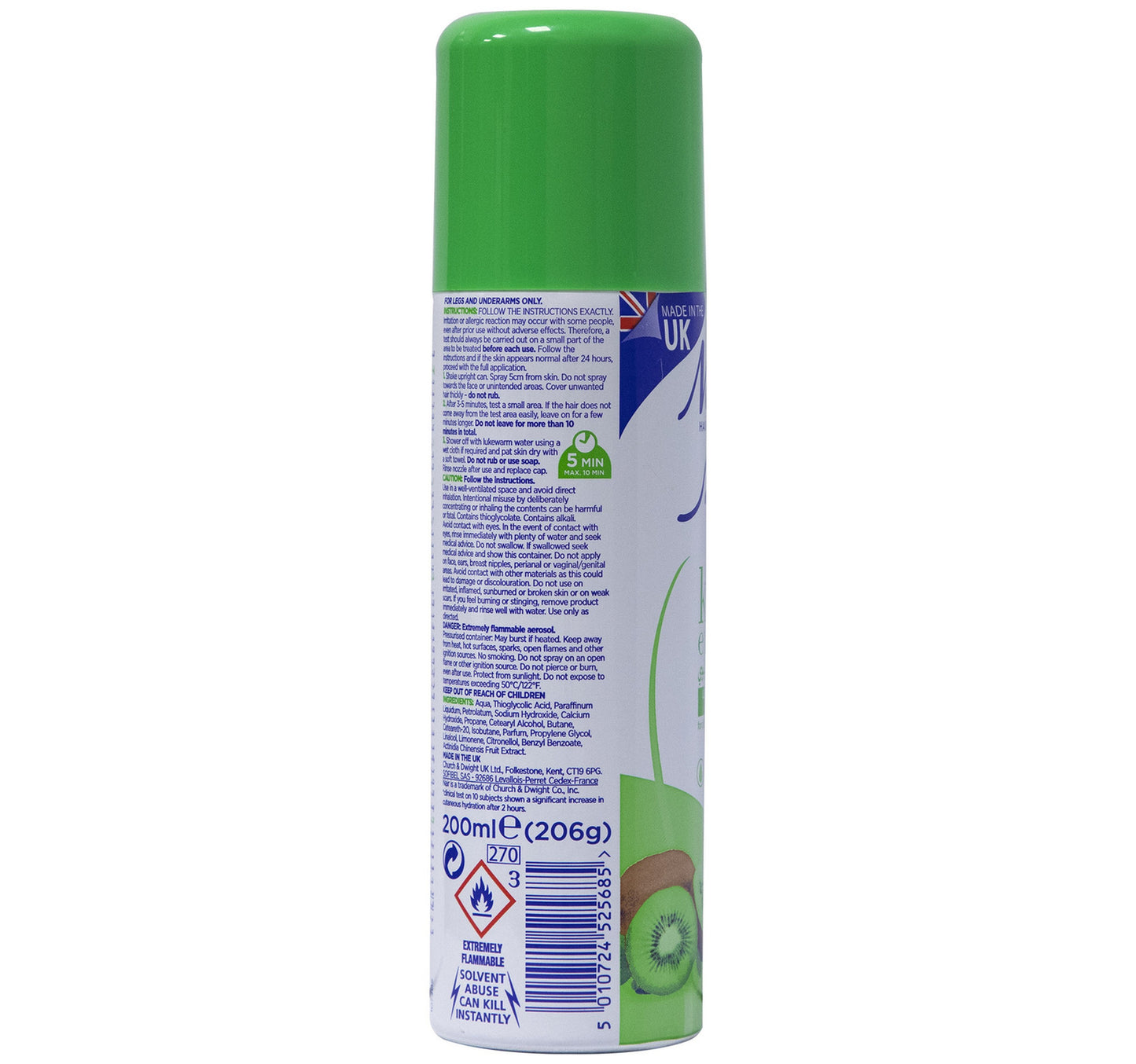 Nair Hair Removal Spray with Baby Oil 200 ml