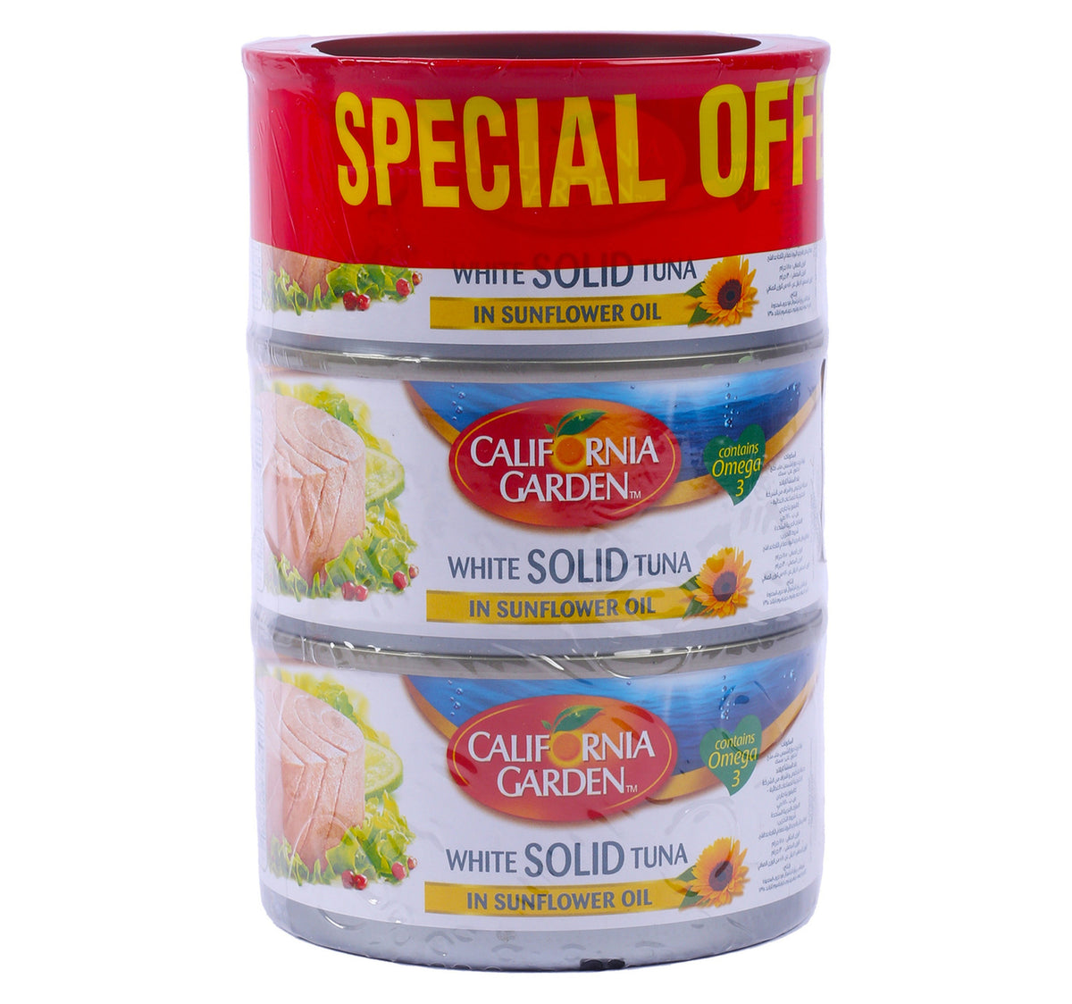 California Garden White Meat Tuna In Sunflower Oil 3 x 185 g Lulu Hypermarket