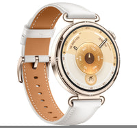 Huawei GT6 Konsu GPS + Wifi Smartwatch, 41 mm Stainless Steel Case with White Composite Leather Strap, KSU-B19