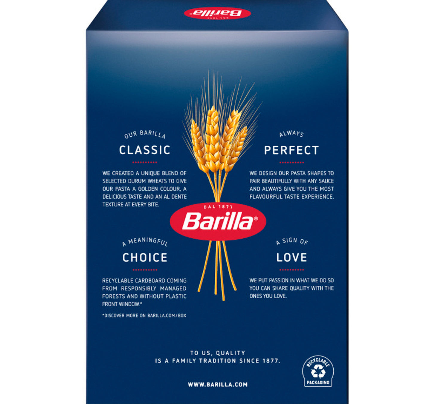 Barilla Conchiglie Rigate Pasta 500 g