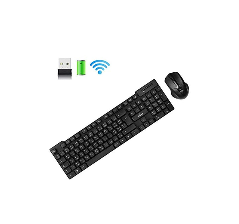 مجموعة لوحة المفاتيح والماوس اللاسلكية Trands 2.4G مفتاح الشوكولاتة تصميم مريح KB110