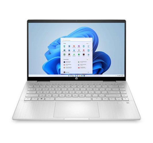 HP Pavilion x360 2-in-1 Laptop 14 inches FHD Touch Screen with HP Pen,Intel Core i5-1335U, 8 GB DDR4-3200 MHz Ram, 512 GB PCIe NVMe M.2 SSD, Windows 11 Home, Natural Silver, 14-ek1013ne
