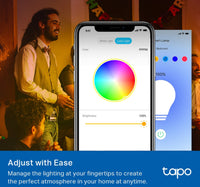 TP-Link Tapo Smart Wi-Fi Light Bulb, 806 lumens, Multicolour, L530E