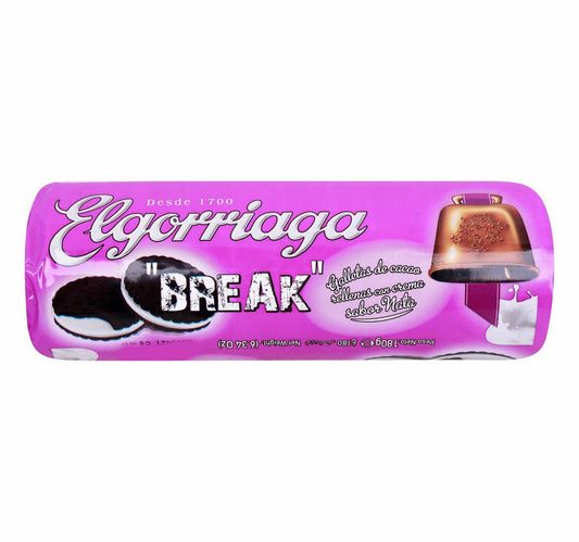Elgorriaga Break Cocoa Biscuit with Milk Cream Filling 180 g Lulu Hypermarket