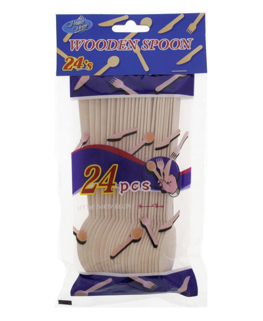Home Mate Wooden spoon 24 pcs