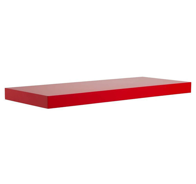 Maple Leaf Glossy Painting Wall Shelf, 80 cm, Red, 13073