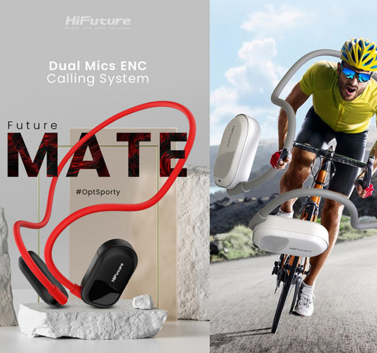 HiFuture FutureMate Ear Air Conduction Headphones - Grey/White