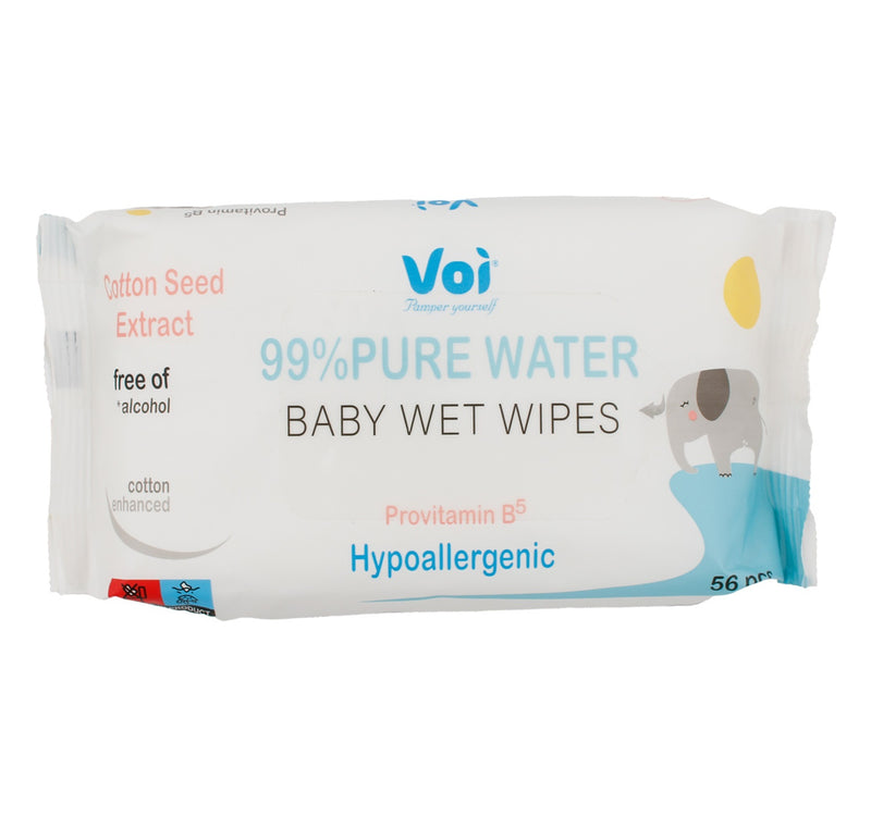 Voi Baby Wet Wipes 99% Water 56 pcs