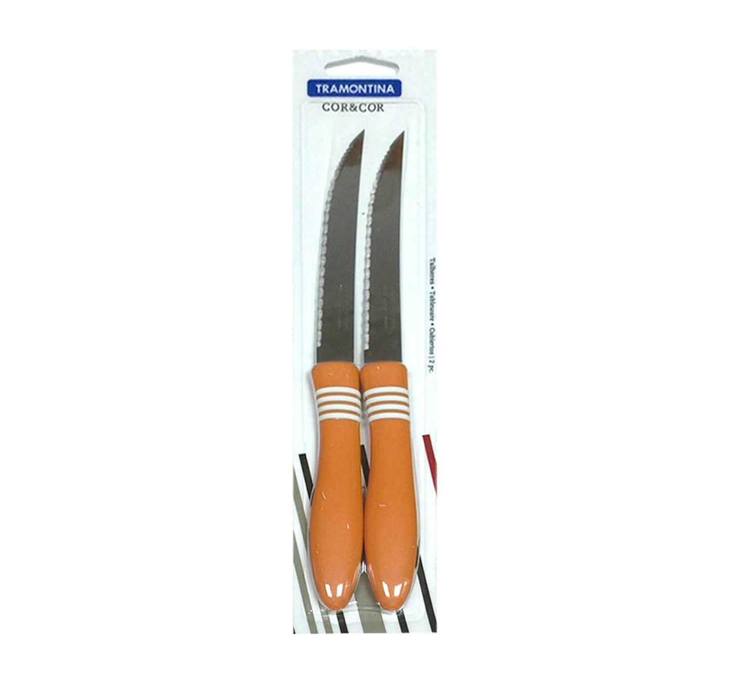 Tramontina Cor & Cor Knife, 2 Pcs, 5 inches, Assorted, TR23466