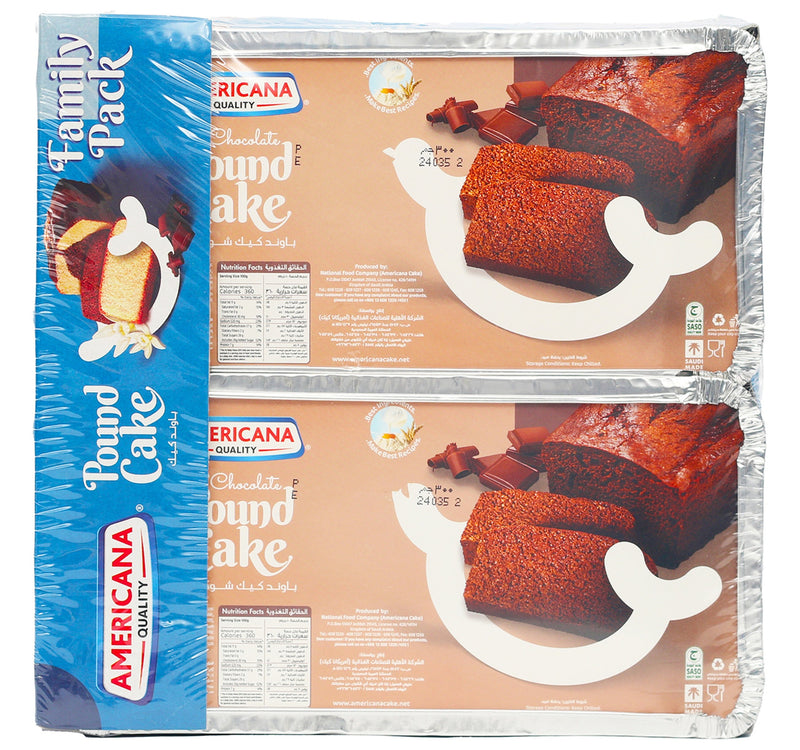 Americana Chocolate Pound Cake Value Pack 2 x 290 g