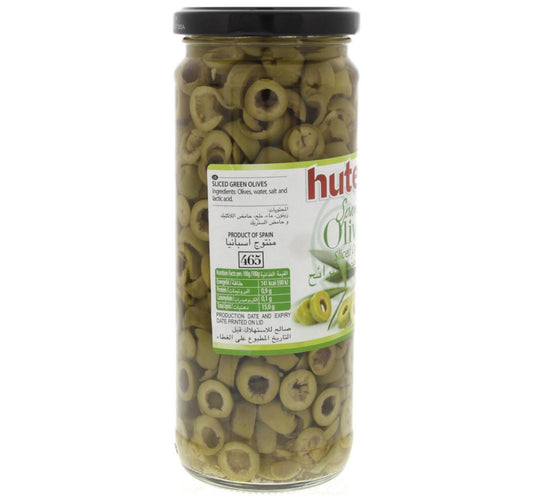 Hutesa Spanish Olives Sliced Green 230 g
