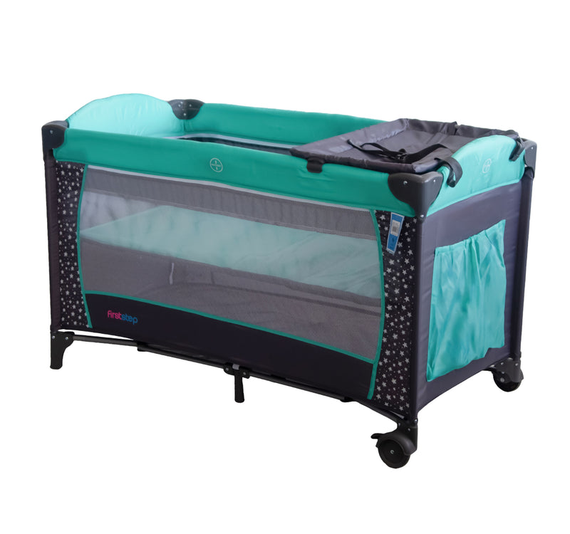 First Step Baby Play Pen, Grey, P9020-6