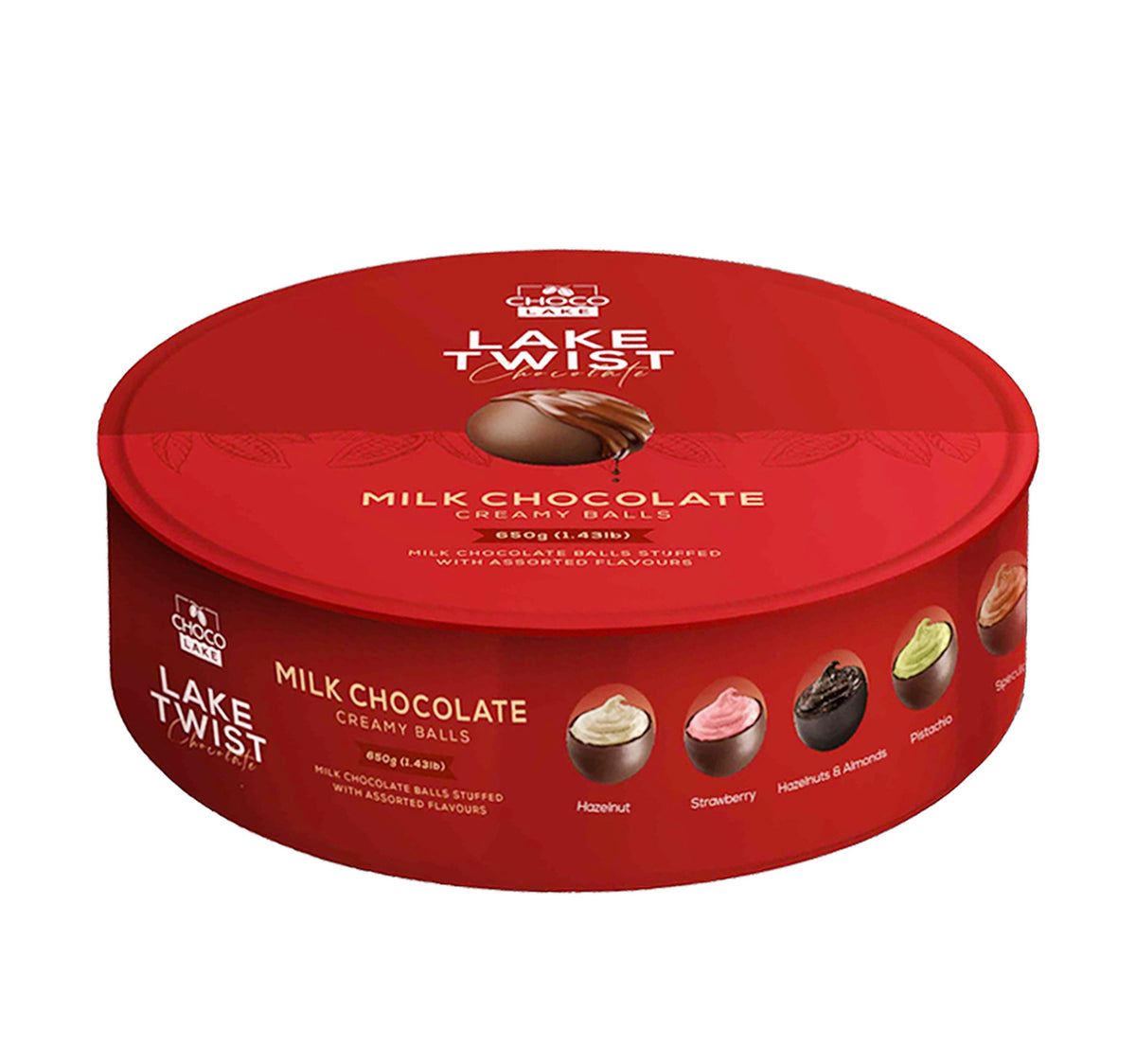 Choco Lake Twist Milk Chocolate Creamy Balls 650 g