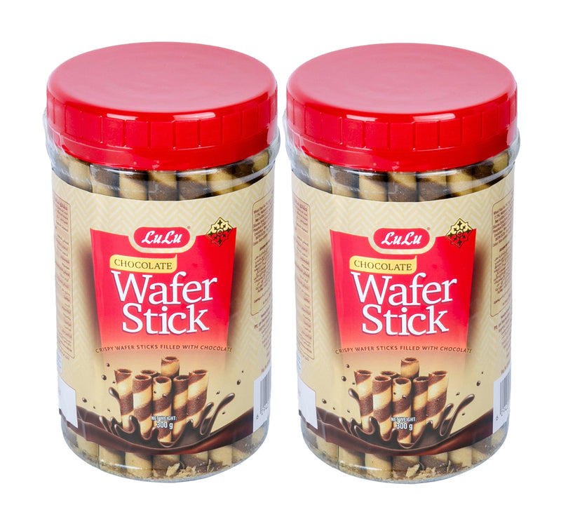 LuLu Chocolate Wafer Stick Value Pack 2 x 300 g Lulu Hypermarket