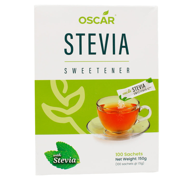 Oscar Stevia Sweetener 100 Sachets 150 g