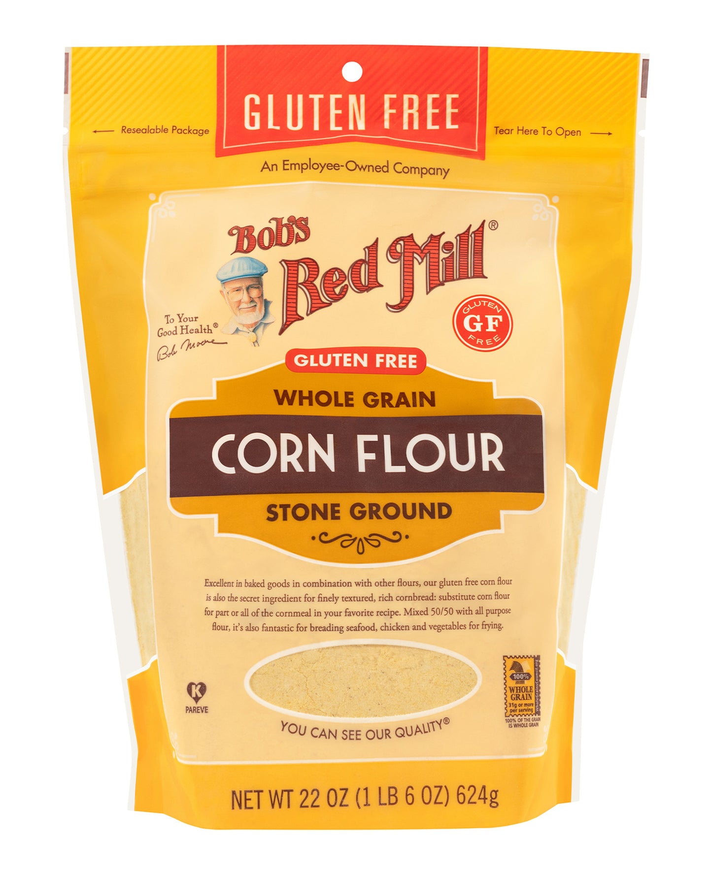 Bob's Red Mill Gluten Free Corn Flour 624 g Lulu Hypermarket