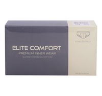 Elite Comfort Combed Cotton Men's Brief, L, 4 pcs, White