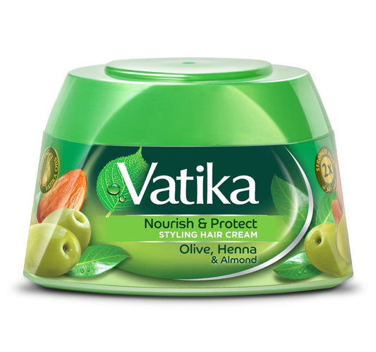 Vatika Nourish & Protect Styling Hair Cream Olive Henna & Almond 210 ml