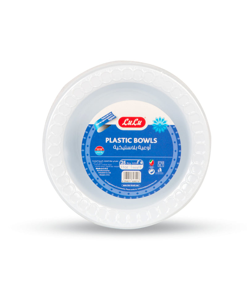 LuLu Plastic Bowls 11oz 25 pcs