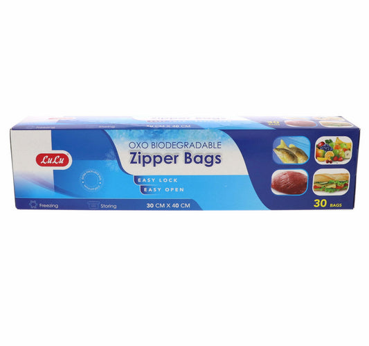 LuLu Zipper Freezer Bag Size 40 x 30cm 30pcs