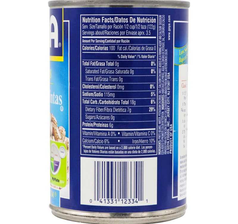 Goya Pinto Beans Low Sodium 439 g Lulu Hypermarket
