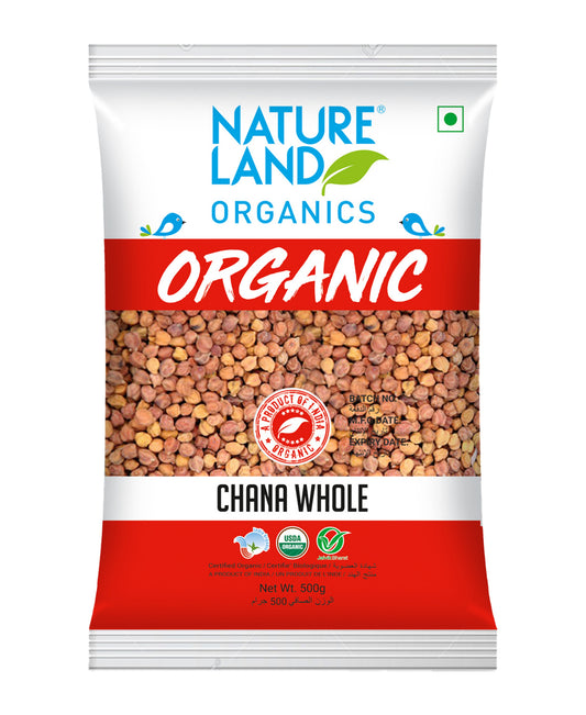 Natureland Organics Chana Whole 500 g