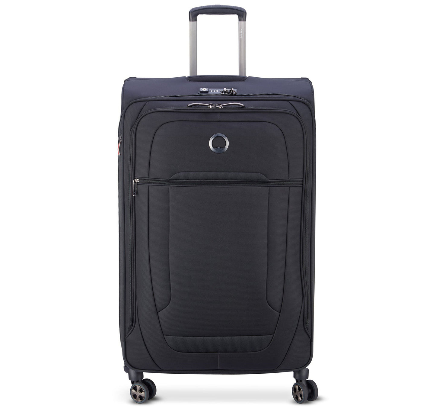 Delsey Helium Deluxe 4 Wheel Soft Trolley, 55 cm, Black