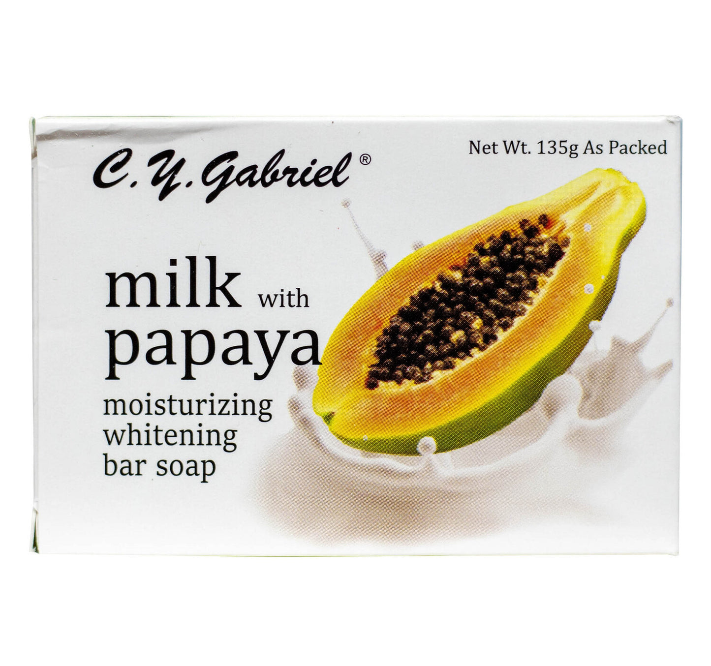 صابون ترطيب وتبييض البشرة CY Gabriel Milk with Papaya 135 g