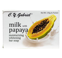 صابون ترطيب وتبييض البشرة CY Gabriel Milk with Papaya 135 g