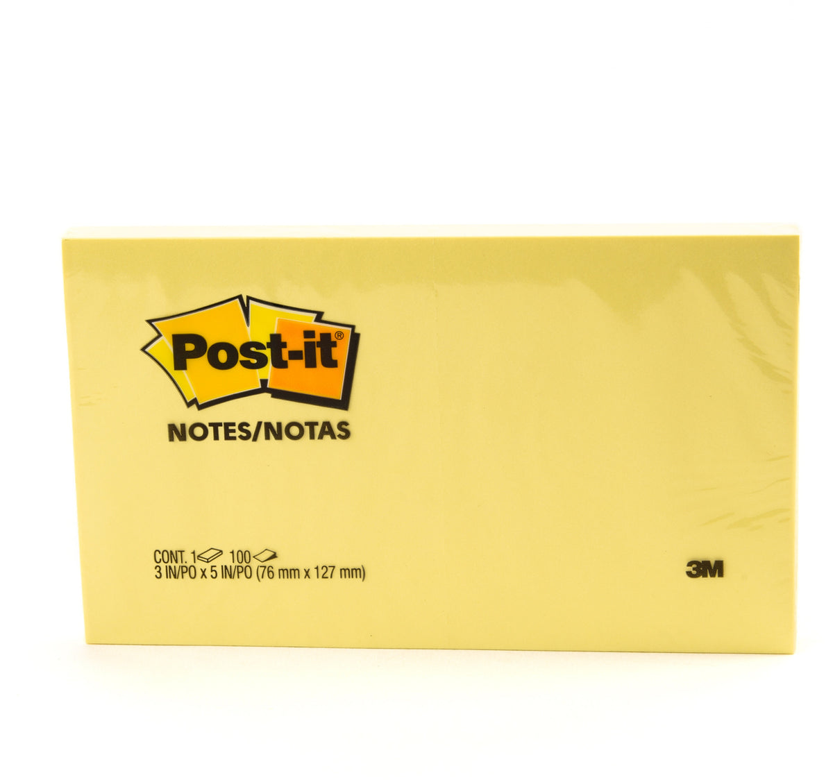 3M Post-it Notes Yellow, 3inch x 5inch 100 Sheets
