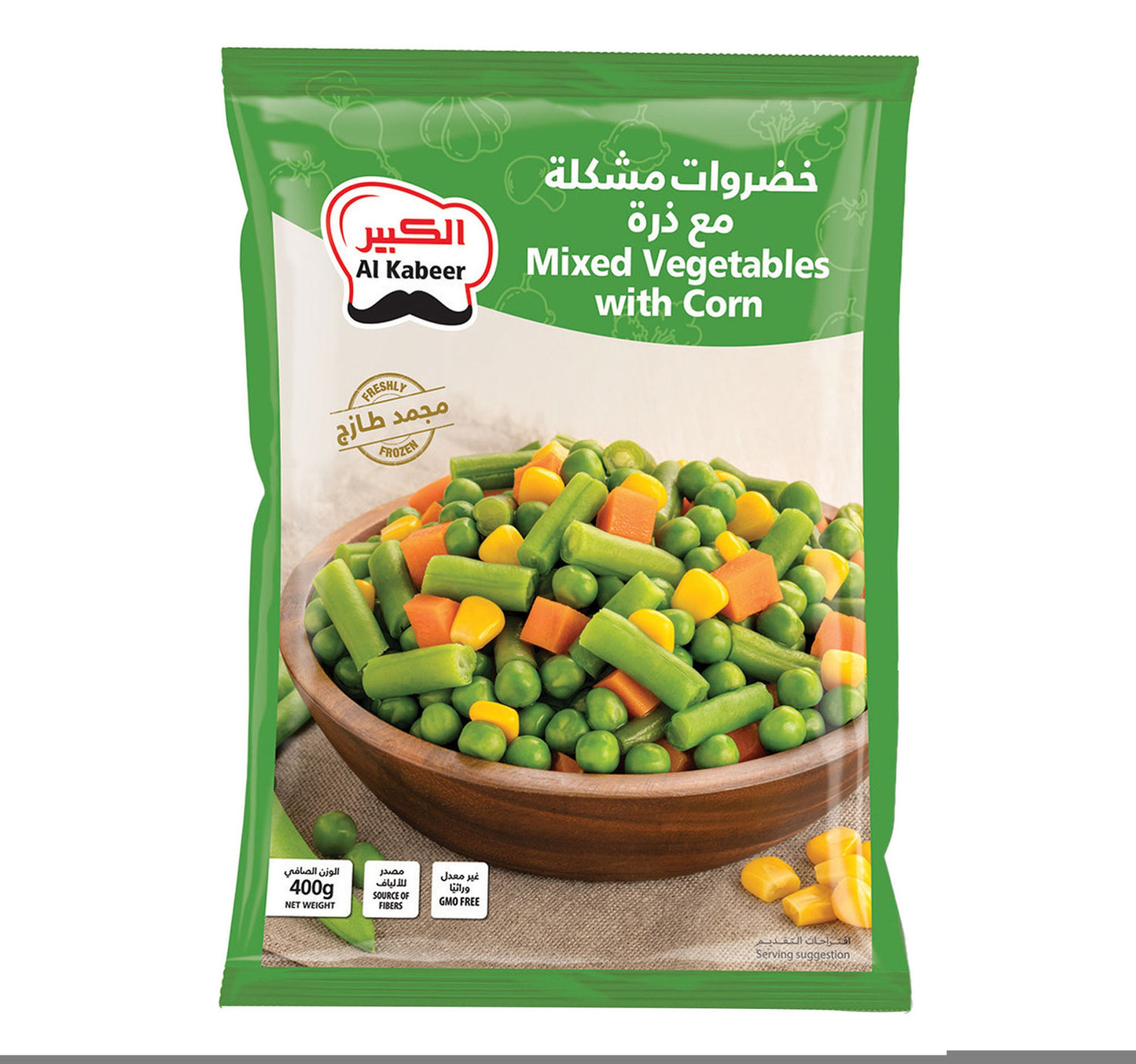 Al Kabeer Mixed Vegetables with Corn 400 g