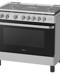 Midea 5 Burner Gas Cooking Range, 90 x 60 cm, MFO-MG36LE(SS)-C