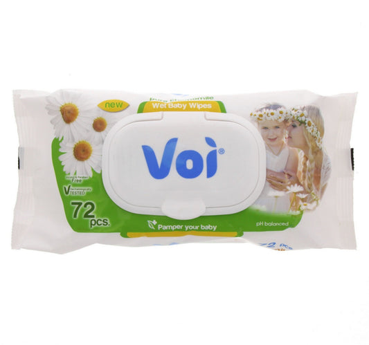 Voi Baby Wet Wipes Pure Chamomile 1 pkt 72 pcs
