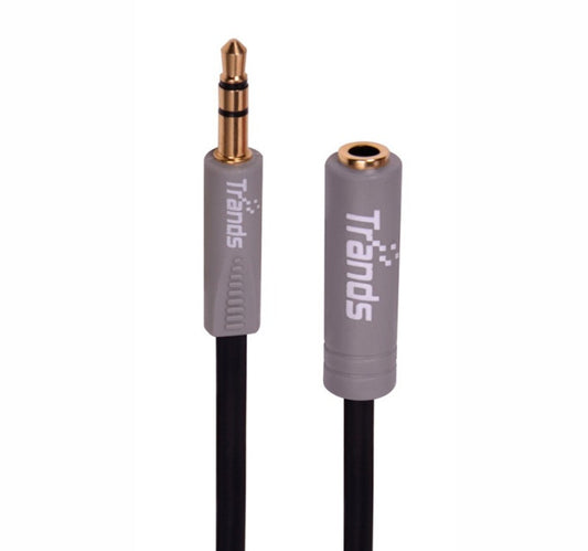 Trands 3.5mm Male Jack To 3.5mm Female Socket Aux Extension Cable, 3 Meters CA3441
