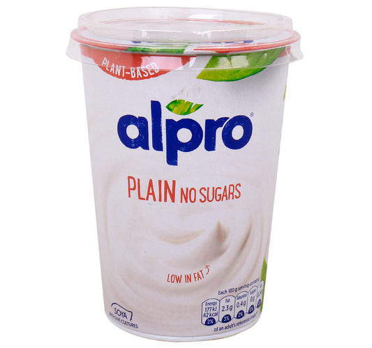 Alpro Plain Unsweetened Yoghurt 500 g Lulu Hypermarket