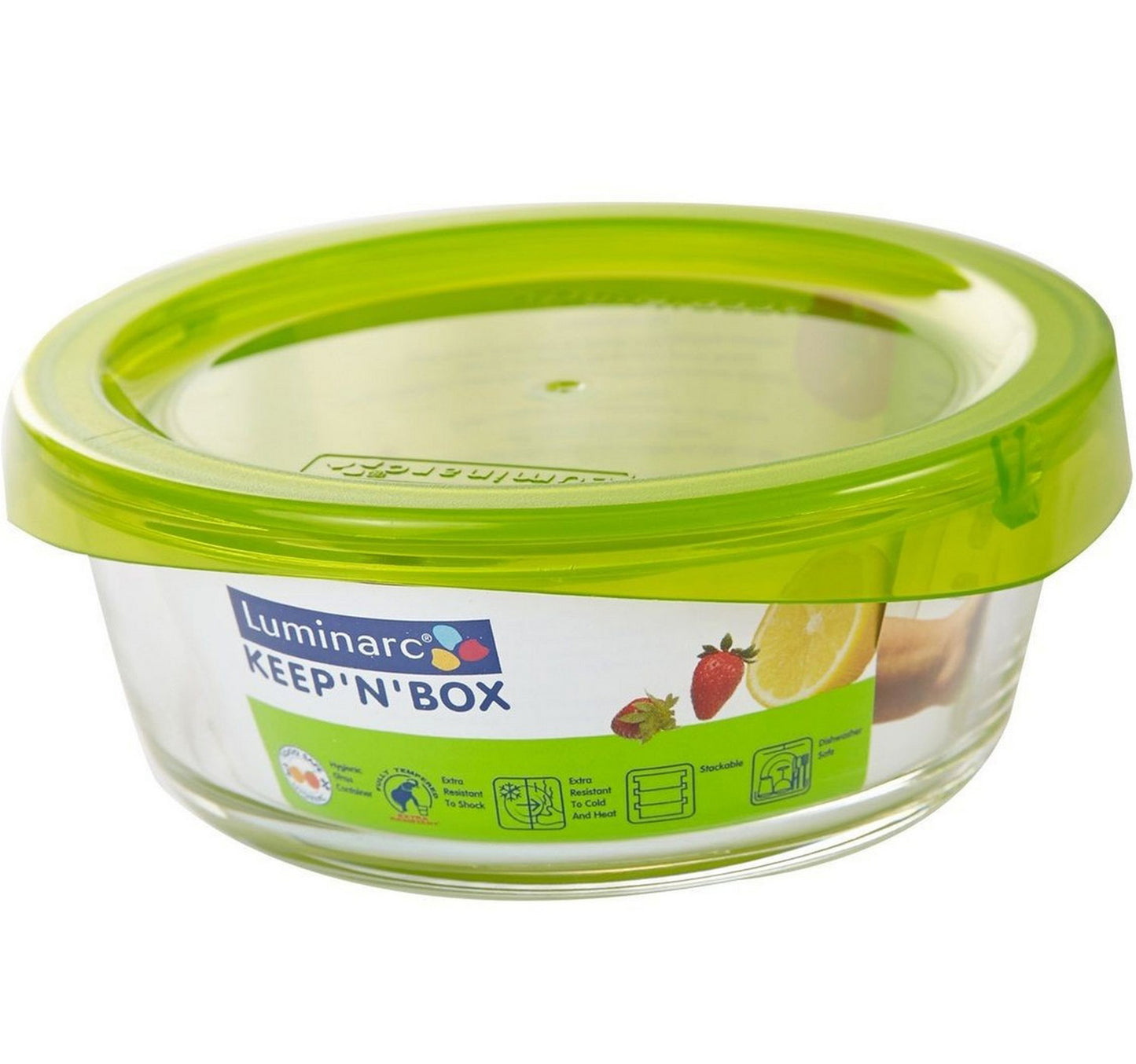 Luminarc Keep N Box Tempered Glass Round container, 880 ml, G4266