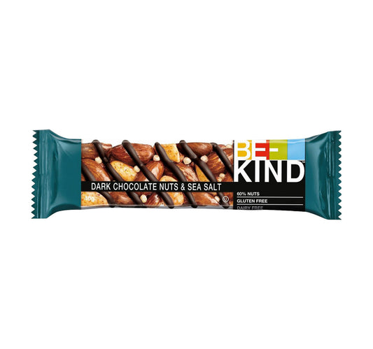 Be-Kind Dark Chocolate Nuts & Sea Salt Bar 40 g Lulu Hypermarket