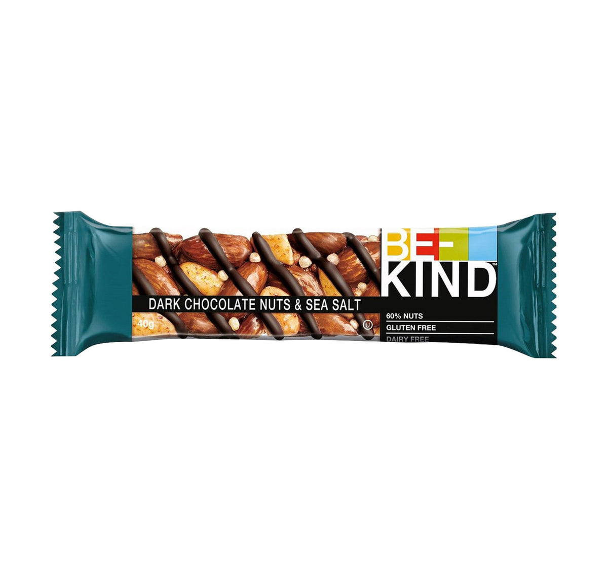 Be-Kind Dark Chocolate Nuts & Sea Salt Bar 40 g Lulu Hypermarket